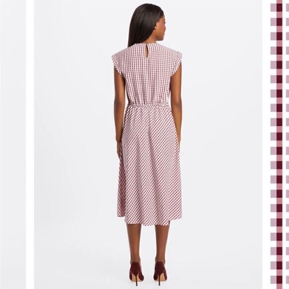 Draper James Gingham Keyhole Midi Dress NWT - Picture 4 of 15